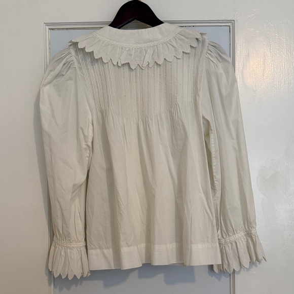 Doen Hickory Top (White Ruffled Blouse) - Picture 4 of 4